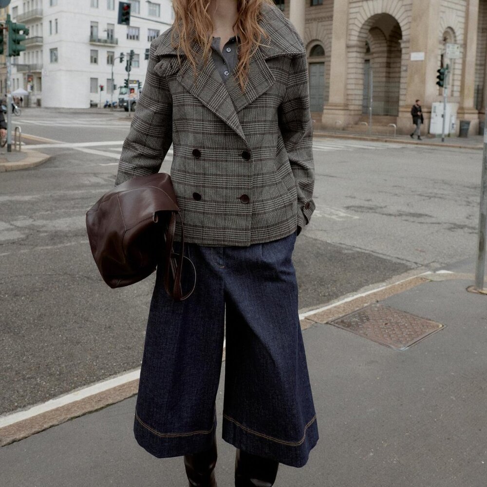 Zara Jean Culottes Shorts with back pockets